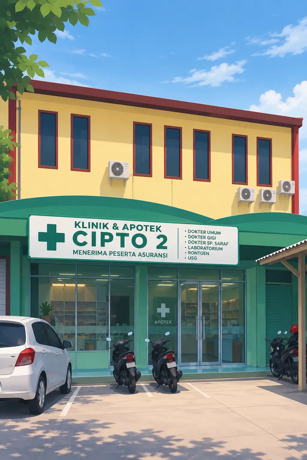 Tampak depan Apotek Cipto.